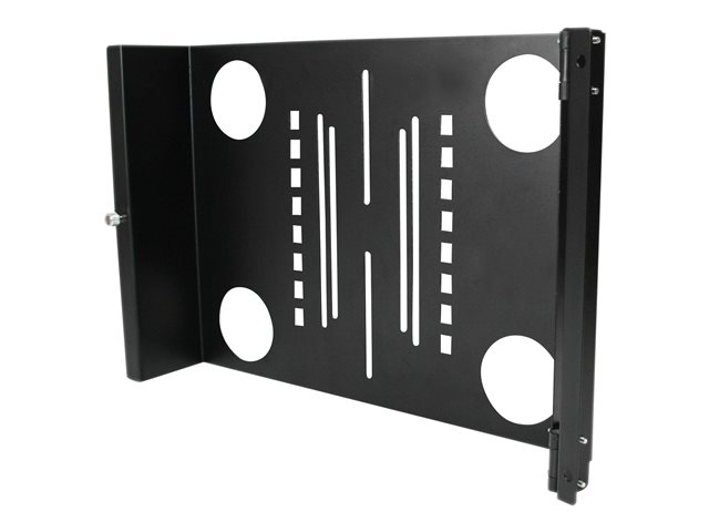 StarTech.com Universal Swivel VESA LCD Mounting Bracket for 19in Home Server Rack or Cabinet (RKLCDBKT) mounting kit - for LCD display - black