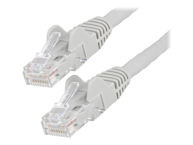 StarTech.com 15m LSZH CAT6 Ethernet Cable, 10 Gigabit Snagless RJ45 100W PoE Network Patch Cord with Strain Relief, CAT 6 10GbE UTP, Grey, Individually Tested/ETL, Low Smoke Zero Halogen - Category 6 - 24AWG - Patch cable - RJ-45 (M) to RJ-45 (M) - 15 m -