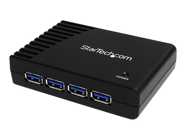 Startech 4-Port USB 3.0 SuperSpeed Hub with Power Adapter - Portable Multiport USB-A Dock IT Pro - USB Port Expansion Hub for PC/Mac (ST4300USB3) - Hub - 4 x SuperSpeed USB 3.0 - desktop
