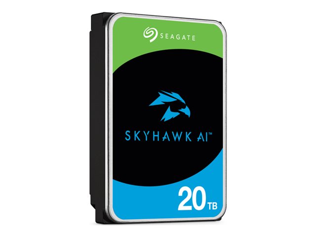 Seagate SkyHawk AI ST20000VE003 - Hard drive - 20 TB - internal - 3.5" - SATA 6Gb/s - buffer: 512 MB - with 3 years Seagate Rescue Data Recovery