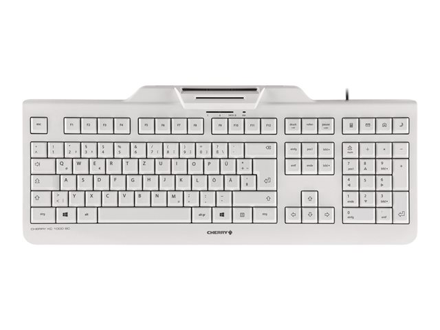 CHERRY KC 1000 SC - keyboard - UK - pale grey Input Device