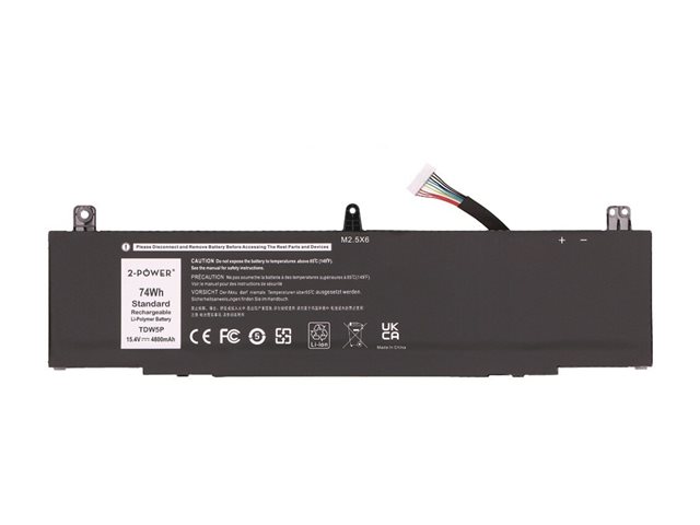 2-Power Main Battery Pack - laptop battery - 15.4 V - Li-pol - 4800 mAh - 73 Wh