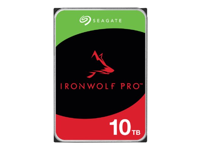 Seagate IronWolf Pro ST10000NT001 - Hard drive - 10 TB - internal - 3.5" - SATA 6Gb/s - 7200 rpm - buffer: 256 MB - with 3 years Seagate Rescue Data Recovery