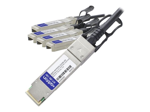 AddOn 100GBase direct attach cable - TAA Compliant - 1 m - black