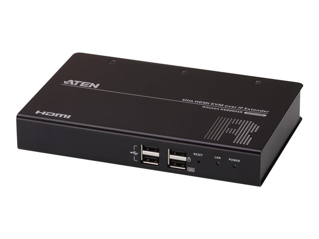 ALTUSEN KE8900SR Slim HDMI Single Display KVM over IP Receiver - KVM / audio / serial / USB extender - HDMI