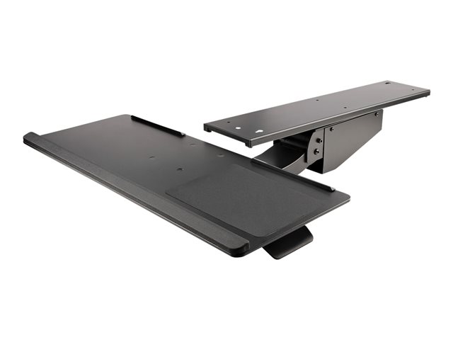 StarTech Under Desk Keyboard Tray, Full Motion & Height Adjustable Keyboard and Mouse Tray, 10" x 26" Platform, Ergonomic Sliding Computer Keyboard Holder with Mouse Pad & Wrist Rest - Desk Mount Keyboard Tray - Keyboard/mouse tray - under-desk mountable