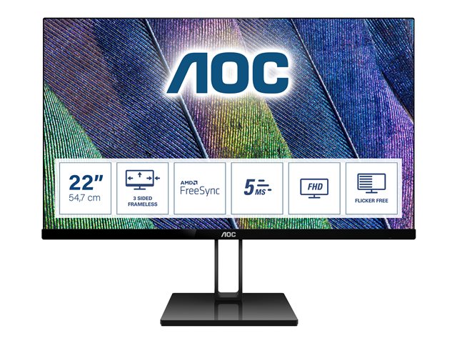 AOC 22V2Q - LED monitor - Full HD (1080p) - 21.5"