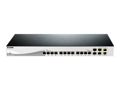 D-Link DXS 1210-16TC - Switch - smart - 12 x 10GBase-T + 2 x SFP+ + 2 x combo 10 Gigabit SFP+ - rack-mountable