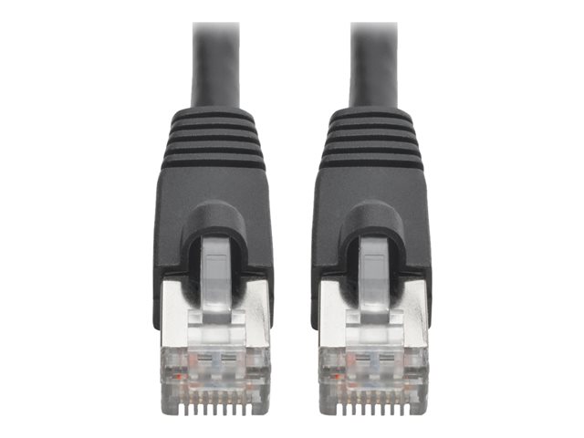 Tripp Lite Cat6a 10G-Certified Snagless Shielded STP Network Patch Cable (RJ45 M/M), PoE, Black, 7 ft. - patch cable - 2.13 m - black