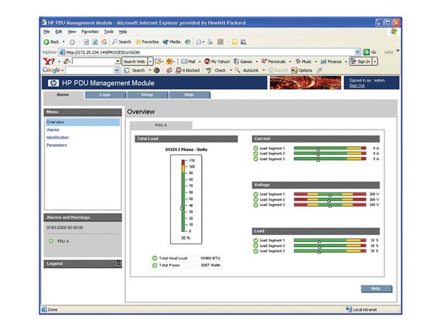 HP Modular Power Distribution Unit Remote Management Module