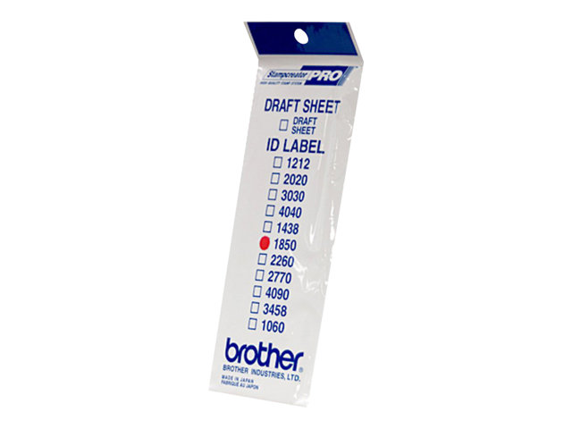 Brother ID1850 - 18 x 50 mm 12 label(s) stamp ID labels - for StampCreator PRO SC-2000, PRO SC-2000USB