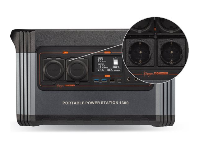 XTORM PORTABLE POWER STATION 1300 BLACK ORANGE
