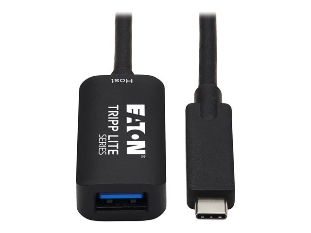 Eaton Tripp Lite Series USB-C Active Extension Cable - USB-C to USB-A (M/F), USB 3.2 Gen 2, Data Only, 5 m (16.4 ft.) - USB-C extension cable - 24 pin USB-C to USB Type A - 5 m