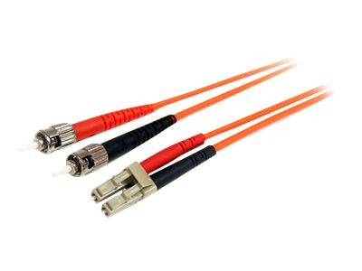 StarTech.com 2m Fiber Optic Cable - Multimode Duplex 62.5/125 - LSZH - LC/ST - OM1 - LC to ST Fiber Patch Cable (FIBLCST2) - network cable - 2 m - 2 m