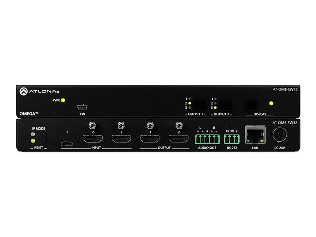 3×2 Matrix Switcher for HDMI and USB-C