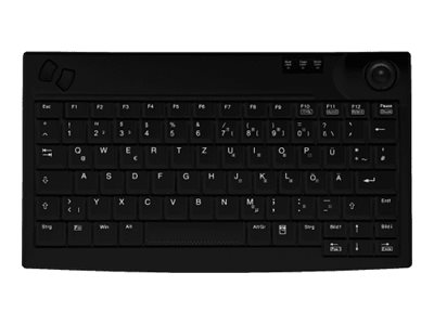 INDUSTRY 4.0 MINI TRACKBALL KEYBOARD USB BLACK