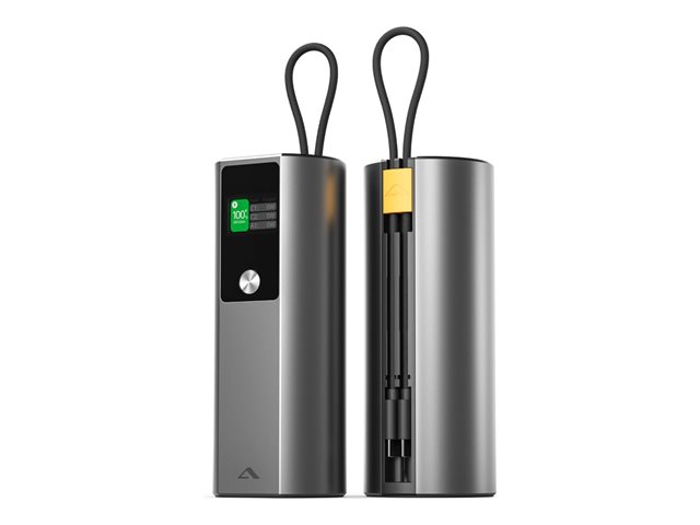 ALOGIC Ark Pro - power bank - with USB charging and 50 cm detachable USB-C cable - 160 Watt - 27600 mAh - 99.36 Wh