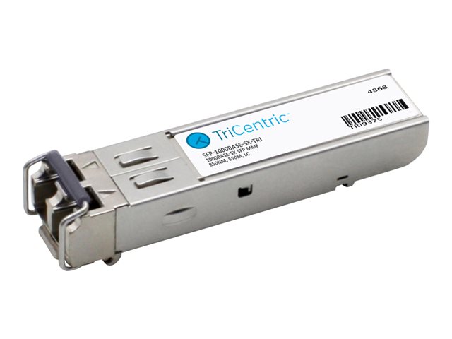 TriCentric MSA Compliant 1000Base-SX SFP Transceiver - SFP (mini-GBIC) transceiver module - 1GbE - 1000Base-SX - LC multi-mode - up to 550 m - 850 nm