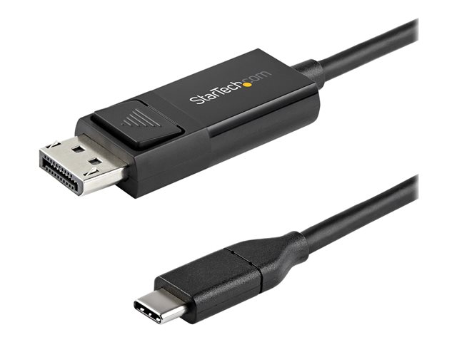 StarTech.com 3ft (1m) USB C to DisplayPort 1.2 Cable 4K 60Hz, Bidirectional DP to USB-C or USB-C to DP Reversible Video Adapter Cable, HBR2/HDR, USB Type C/Thunderbolt 3 Monitor Cable - 4K USB-C to DP Cable - DisplayPort cable - USB-C to DisplayPort - 1 m