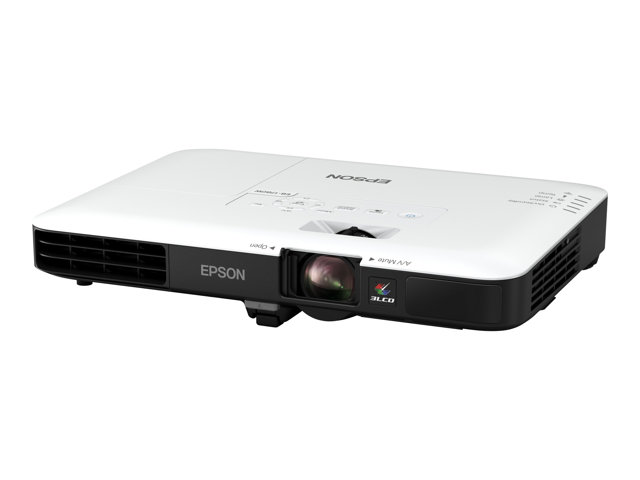 Epson EB-1780W - LCD projector - portable - 802.11n wireless / NFC / Miracast - black, white