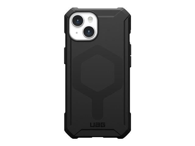 UAG Rugged Case for Apple iPhone 15 [6.1-inch] - Essential Armor Black - Back cover for mobile phone - MagSafe compatibility - black - for Apple iPhone 15