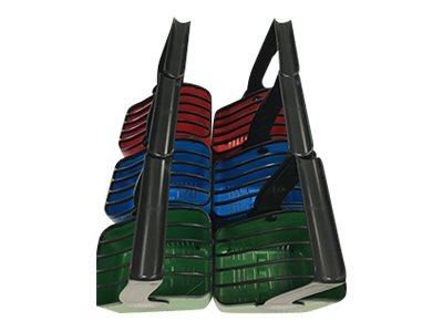 LocknCharge Large basket - for 5 notebooks/tablets - blue, red, green