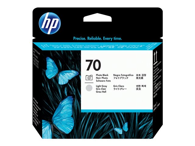 HP 70 - C9407A - 1 x Light Grey,1 x photo Black - Printhead - For DesignJet T1120, Z2100, Z3100, Z3200, Z5200, Photosmart Pro B8850, Pro B9180