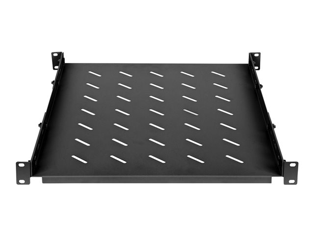 19IN FIXED SHELF 1U 550MM ADJUS -550 TO 750MM MAX 20KG BLACK