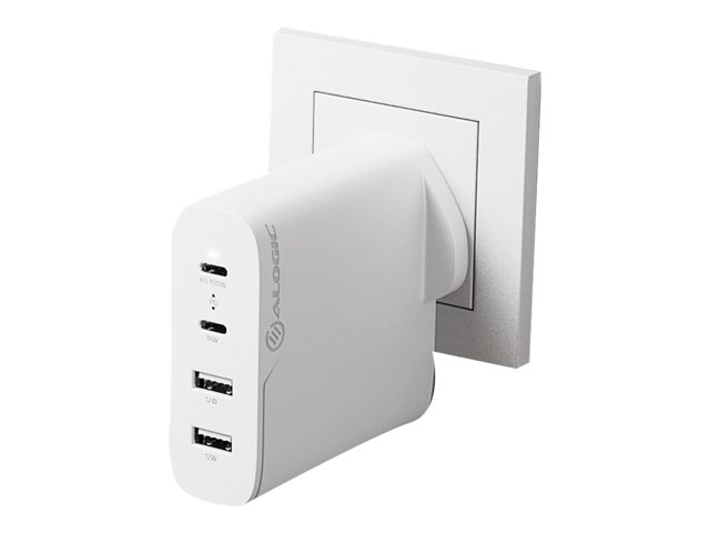ALOGIC Rapid Power 4X100 GaN Charger power adapter - 2 x USB, 2 x USB-C - 100 Watt