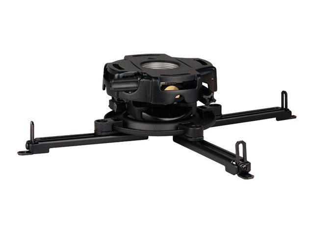 Peerless PRG Precision Gear Projector Mount with Spider Universal Adapter PRG-UNV mounting component - Tilt & Swivel - for projector - black