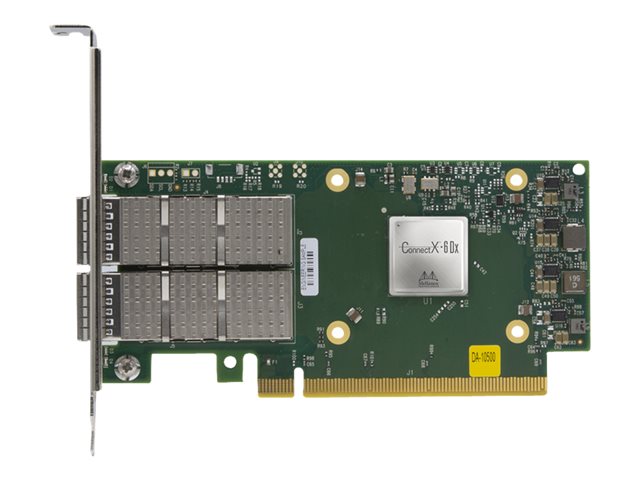 Lenovo ThinkSystem Mellanox ConnectX-6 Dx - Network adapter - PCIe 4.0 x16 low profile - 100 Gigabit QSFP56 x 2 - for ThinkAgile MX3330-F Appliance, MX3330-H Appliance, MX3331-F Certified Node