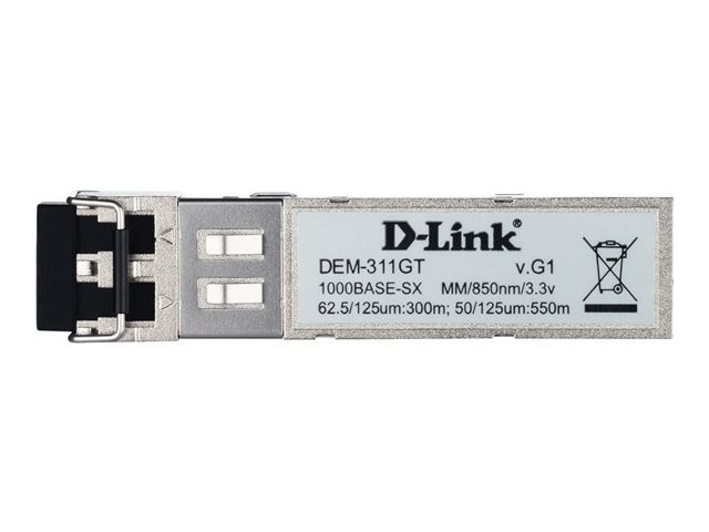 D-Link DEM 311GT - SFP (mini-GBIC) transceiver module - 1GbE