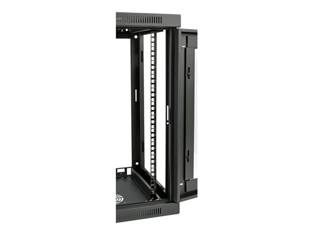 Eaton Tripp Lite Series 12U Wall Mount Rack Enclosure Server Cabinet w/ Glass Front Door - Rack cabinet - wall mountable - black - 12U - 19"