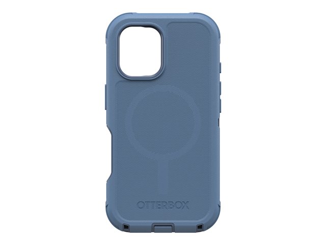 OtterBox Defender Series - Back cover for mobile phone - MagSafe compatibility - silicone - baby blue jeans (blue) - for Apple iPhone 16