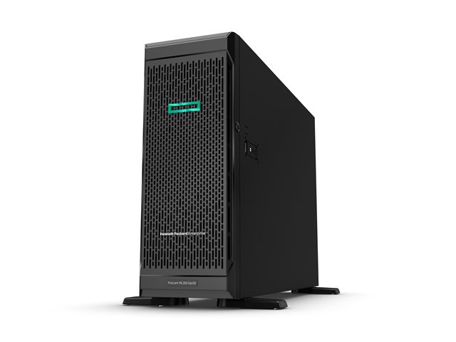 HPE ProLiant ML350 Gen10 Base - Server - tower 4U - 2-way - 1 x Xeon Silver 4208 / up to 3.2 GHz - RAM 16 GB - SATA/SAS - hot-swap 3.5" bay(s) - no HDD - Gigabit Ethernet - no OS - monitor: none - BTO