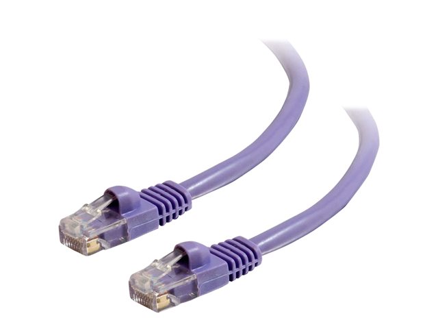 C2G Cat5e Booted Unshielded (UTP) Network Patch Cable - patch cable - 1 m - purple