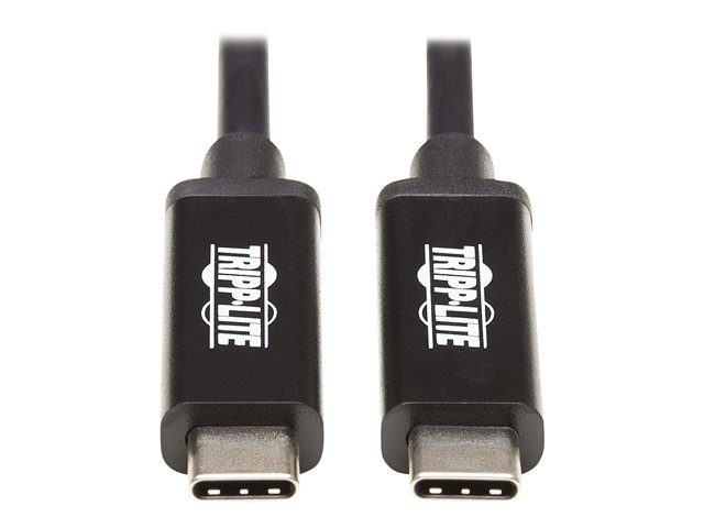 Tripp Lite Thunderbolt 3 Cable 40 Gbps Active 5A 100W PD 4K USB C M/M 2M Black - USB-C cable - 24 pin USB-C to 24 pin USB-C - 2 m