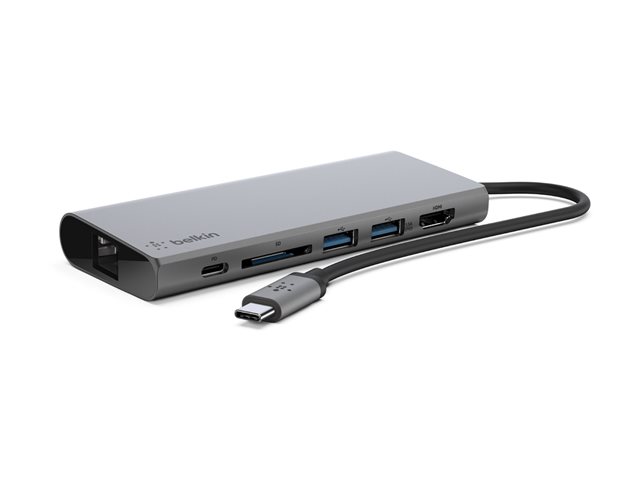 Belkin USB-C Multimedia Hub - docking station - USB-C - HDMI - 1GbE