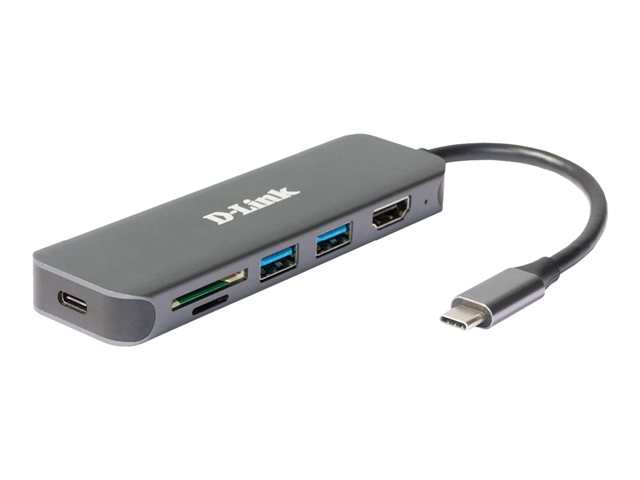 D-Link DUB-2327 - Docking station - USB-C / Thunderbolt 3 - HDMI