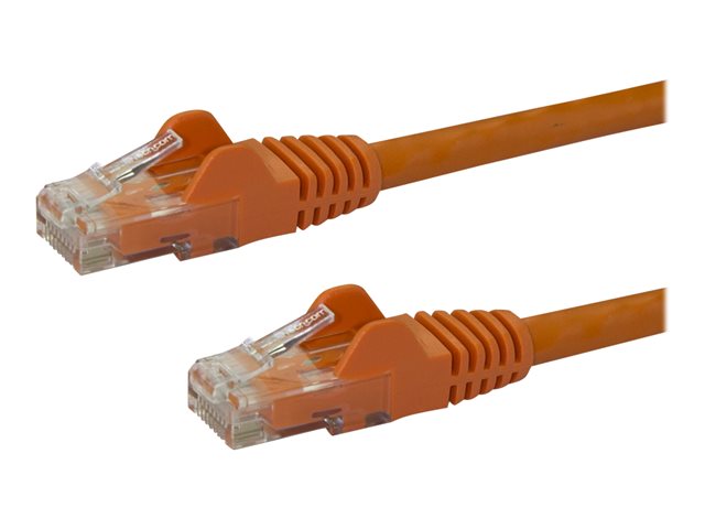 StarTech.com 7m CAT6 Ethernet Cable, 10 Gigabit Snagless RJ45 650MHz 100W PoE Patch Cord, CAT 6 10GbE UTP Network Cable w/Strain Relief, Orange, Wiring is UL Certified/TIA - Category 6 - 24AWG (N6PATC7MOR) - patch cable - 7 m - orange
