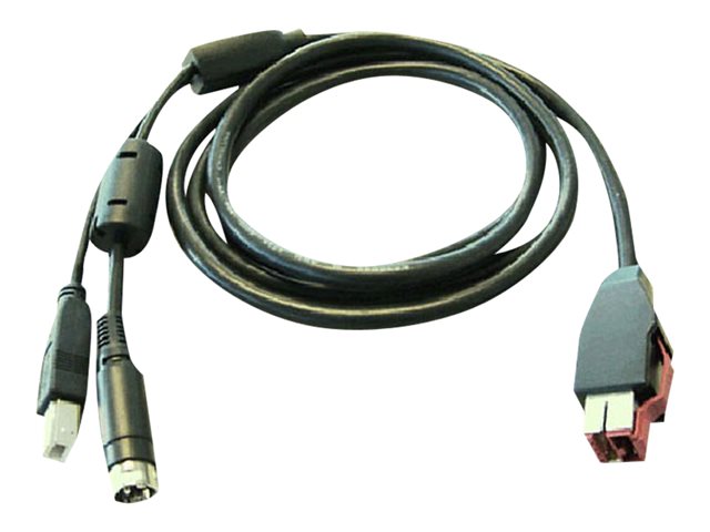 HP - PoweredUSB cable - for ElitePOS G1 Retail System, Engage One, RP3 Retail System, RP9 G1 Retail System