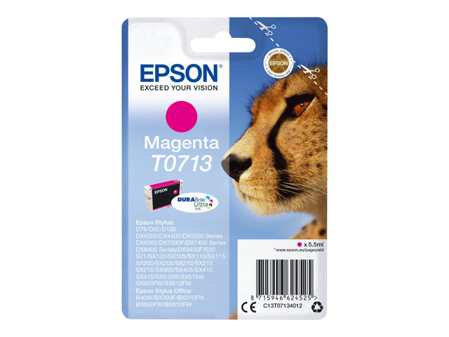 Epson T0713 - magenta - original - ink cartridge