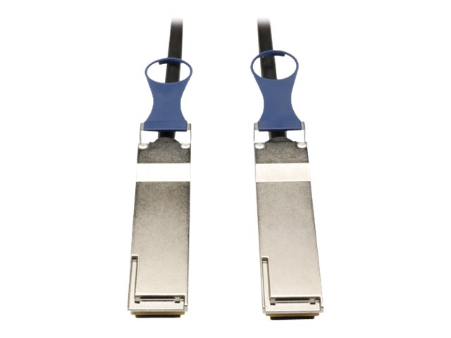 Eaton Tripp Lite Series QSFP+ to QSFP+ 40Gb Passive DAC Copper Infiniband Cable, QSFP-H40G-CU1M Compatible, 1M (3.28 ft.) - Ethernet 40GBase-CR4 cable - 1 m - black