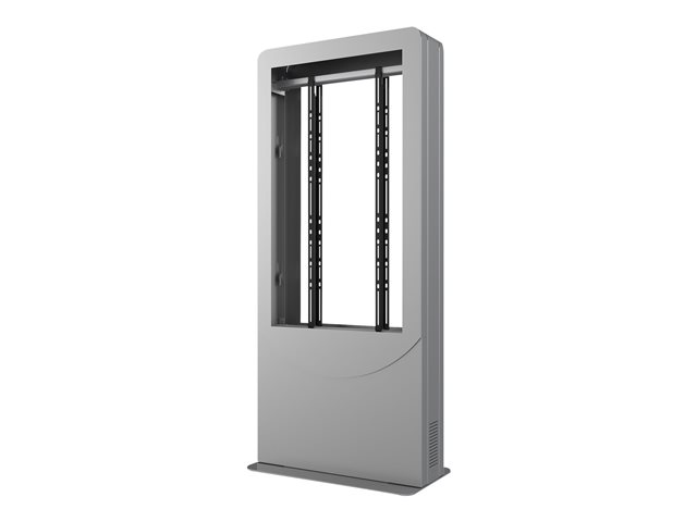 Peerless-AV Portrait Back-to-Back Kiosk - stand - for 2 digital signage LCD panels / AV System - silver