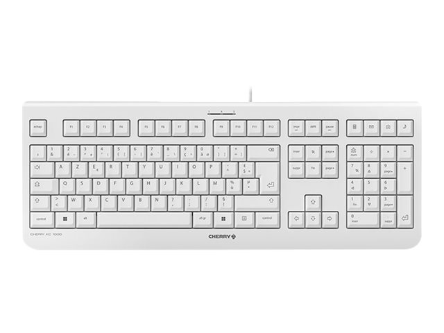 CHERRY KC 1000 - Keyboard - French - key switch: CHERRY LPK - light grey