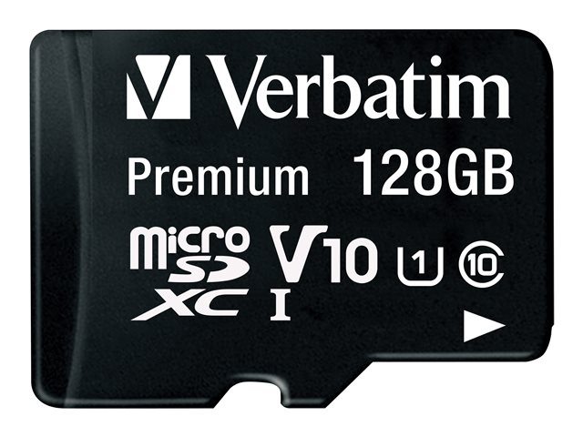 Verbatim 128GB microSDHC C10/U1+ adapter