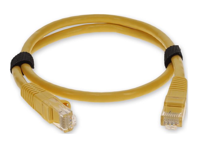 AddOn - Patch cable - RJ-45 (M) to RJ-45 (M) - 50 cm - UTP - CAT 6a - booted, snagless - yellow