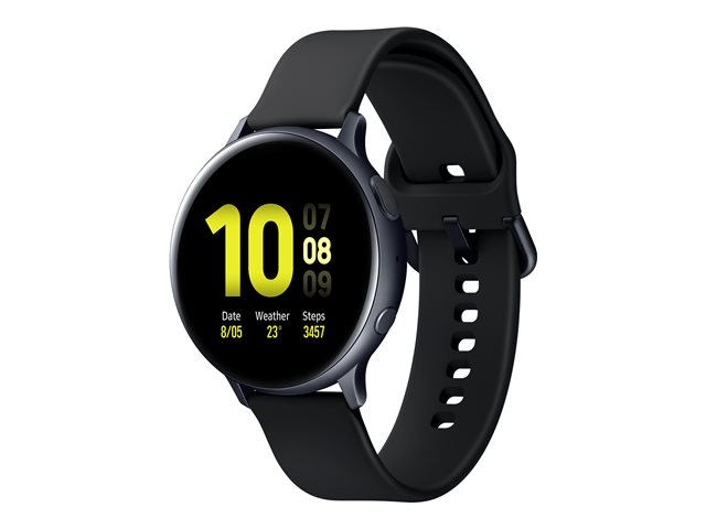 Samsung Galaxy Watch Active 2 - aqua black aluminium - smart watch with band - aqua black - 4 GB
