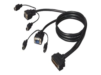 Belkin OmniView Pro3 & Enterprise Series Dual-Port PS/2 KVM Cable 7.5m