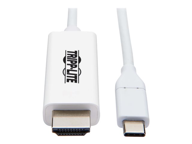 Tripp Lite USB C to HDMI Adapter Cable USB 3.1 Gen 1 4K M/M USB-C White 6ft - video cable - HDMI / USB - 1.8 m